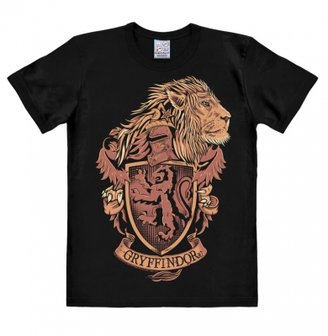 Harry Potter - Gryffindor Lion - Heren Zwart  easy-fit T-shirt 