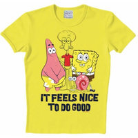 Spongebob - It Feels Good - Geel Heren slim-fit T-shirt 