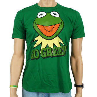 De Muppets - Kermit Go Green - Heren Groen easy-fit T-shirt 