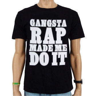 Ice Cube - Gangsta Rap Made Me Do It - Hip Hop Heren Zwart T-shirt