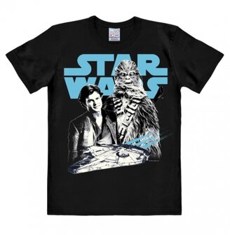 STAR WARS - SOLO - SOLO AND CHEWBACCA - T-SHIRT EASY FIT - Zwart