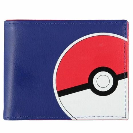 Pokémon Bifold portemonnee Pika Poké Ball Blauw