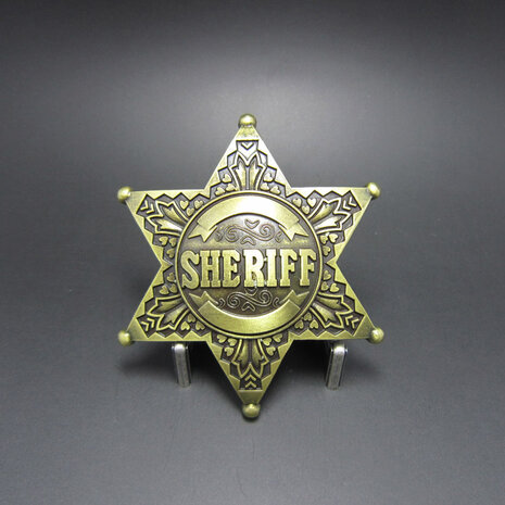 Vintage Western Sheriff brons Riem Buckle/Gesp