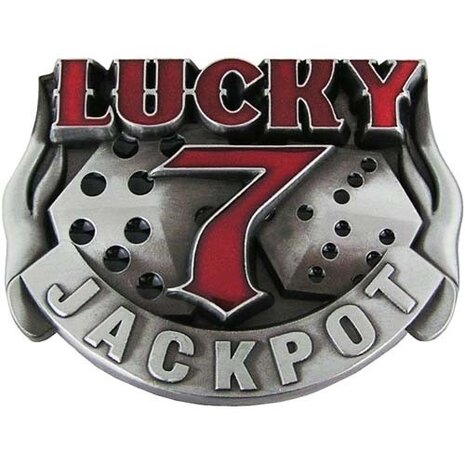 Lucky 7 Jackpot Riem Buckle/Gesp