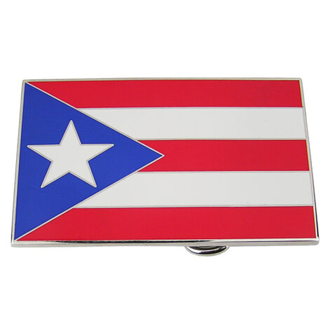 Puerto Rico - Vlag - Riem Buckle/Gesp