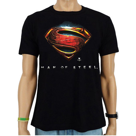 Superman "Man of Steel" Comics Heren easy-fit T-shirt