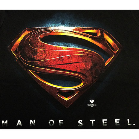 Superman Man of Steel DC Comics Heren easy-fit T-shirt zwart RetroRush