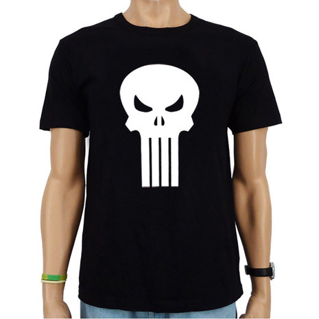 The Punisher - Marvel Zwart Heren easy-fit T-shirt 