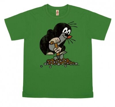 MAULWURF, DER KLEINE - T-SHIRT VINTAGE MENS - VINTAGE GREEN