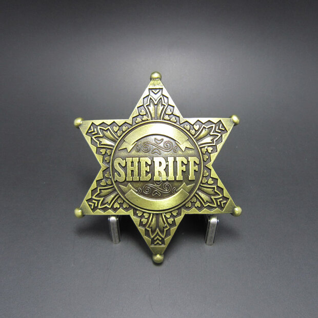 Vintage Western Sheriff brons Riem Buckle/Gesp