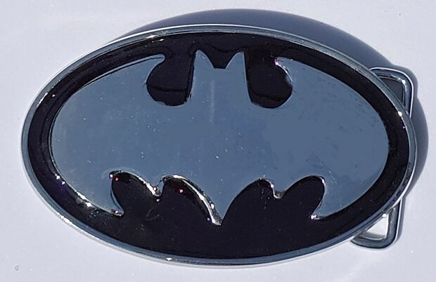 Batman - Logo -Zwart- Riem Gesp/Buckle