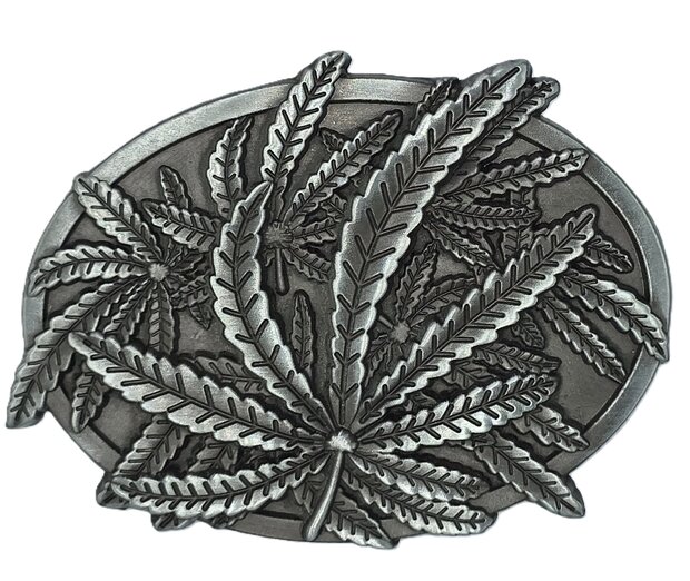 Wietblad Marihuana2 geborsteld Riem Buckle/Gesp