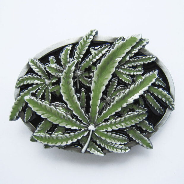 Canabis leaf 3D Groen Riem Buckle/Gesp