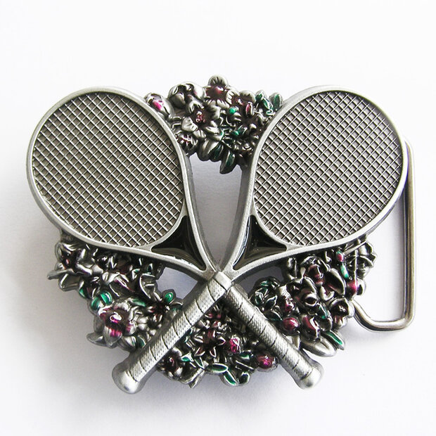 Tennis Rackets Trofee Metal Riem Buckle/Gesp