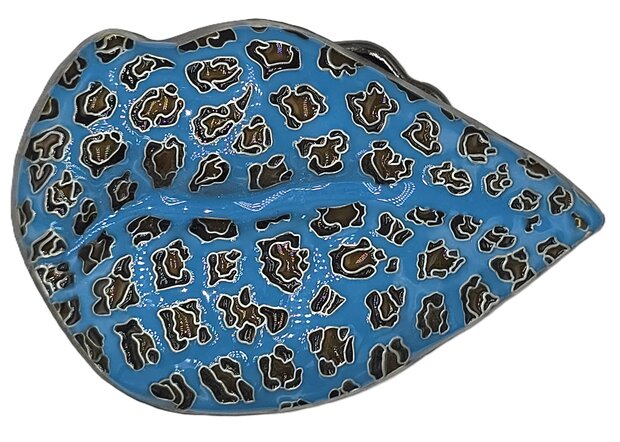 luipaardlippen blauw Metal Riem Buckle/Gesp
