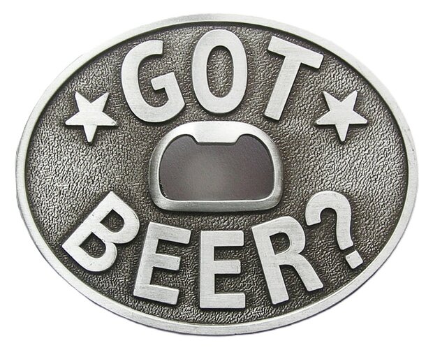 Flesopener Got Beer blanco Riem Buckle/Gesp