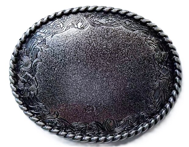 Vintage Style Western Flower Blank Riem Buckle/Gesp