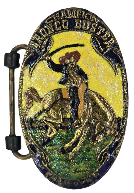 Vintage Bronco Buster Riem Gesp/Buckle