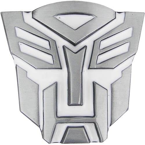 Transformers Autobots 3D Logo Wit Riem Buckle/Gesp
