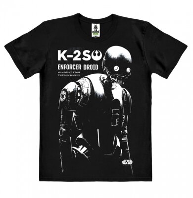 Star Wars - Rogue One K2SO - Heren Zwart easy-fit T-shirt 