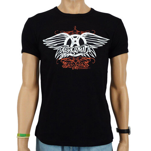 Aerosmith Heren slim-fit T-shirt