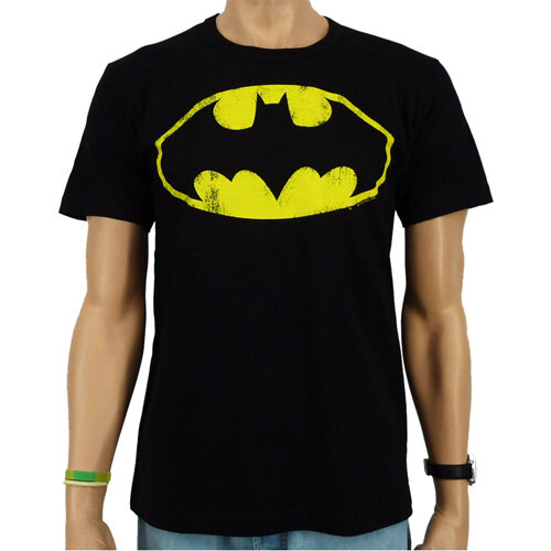 Batman-  Vintage Logo - DC Comics Zwart Heren T-shirt