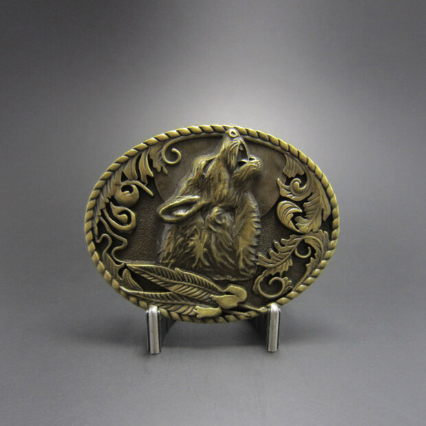 Bronsl Wolf Western Vintage Riem Buckle/Gesp