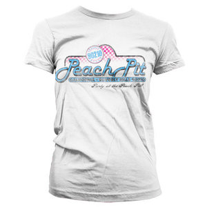 Peach Pit Dames Wit T Shirt Peach Pit Dames Wit T Shirt